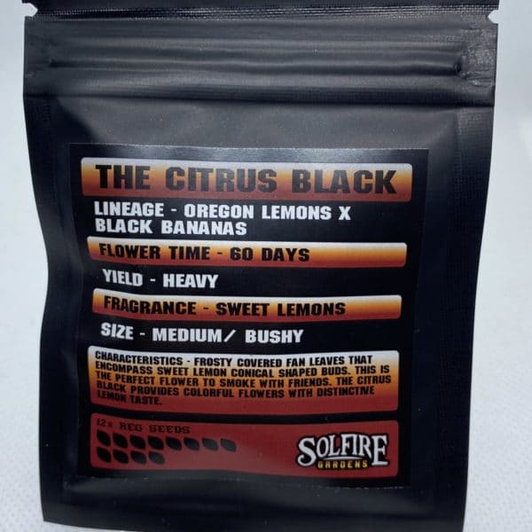 Solfire Gardens - The Citrus Black