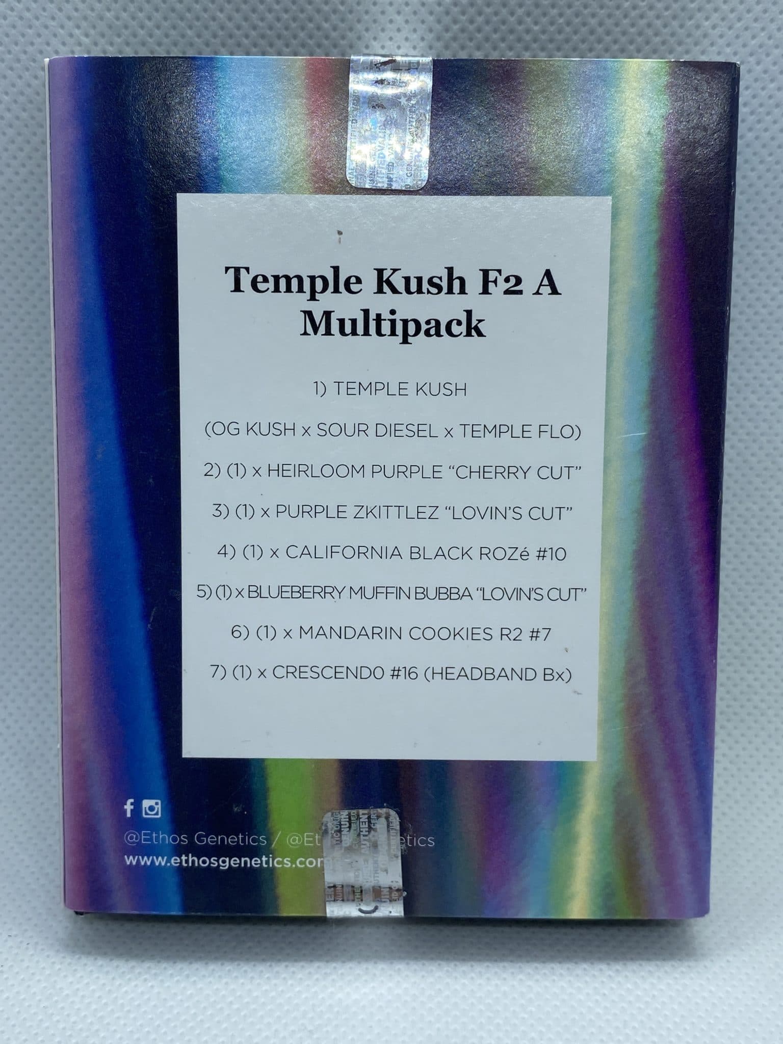 Ethos - Temple Kush F2 A Multipack