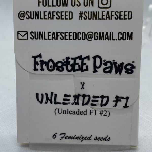 Sunleaf Seed Co - Frostee Paws x Unleaded F1