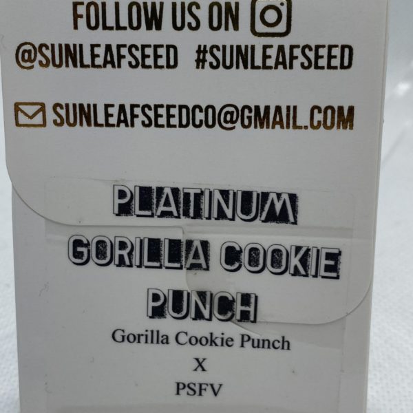 Sunleaf Seed Co - Platinum Gorilla Cookie