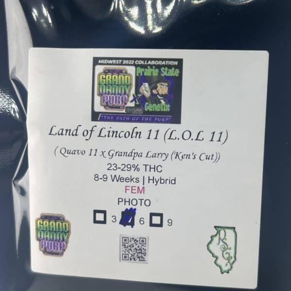 Prairie State Genetix/Grand Daddy Purp - Land of Lincoln 11 (L.O.L. 11)