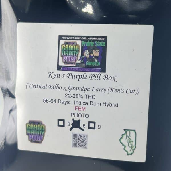 Prairie State Genetix/Grand Daddy Purp - Ken's Purple Pill Box