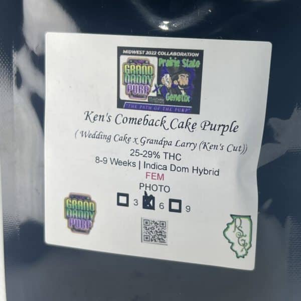 Prairie State Genetix/Grand Daddy Purp - Ken's Comeback Cake Purple