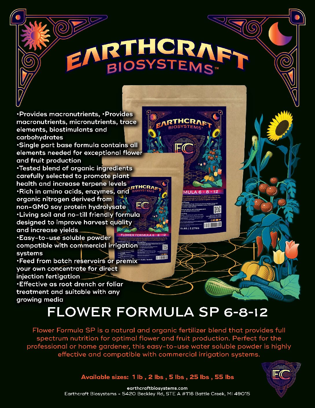 Earthcraft Biosystems - FLOWER FORMULA SP 6-8-12 - Image 2