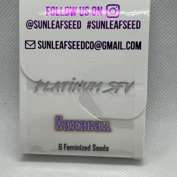 Sunleaf Seed Co - Platinum SFV x Oaxacan (fem)