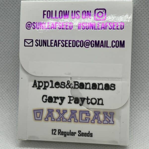 Sunleaf Seed Co - (Apples & Bananas x Gary Payton) x Oaxacan