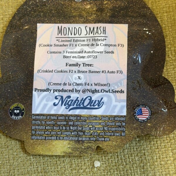 Night Owl Seeds - Mondo Smash (limited edition F1 Hybrid)