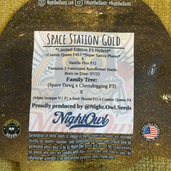 Night Owl Seeds - Space Station Gold (limited edition f1 hybrid)