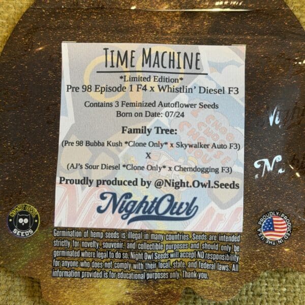 Night Owl Seeds - Time Machine (limited edition)